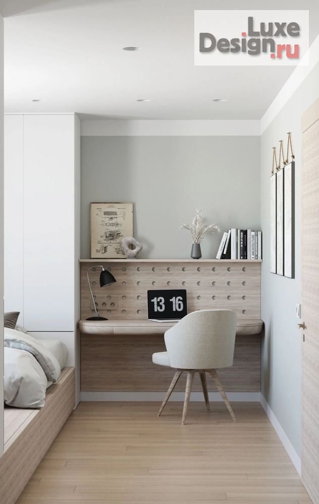 Дизайн интерьера двухкомнатной квартиры ""Скандинавская практичность и японский минимализм"" (фото 11)