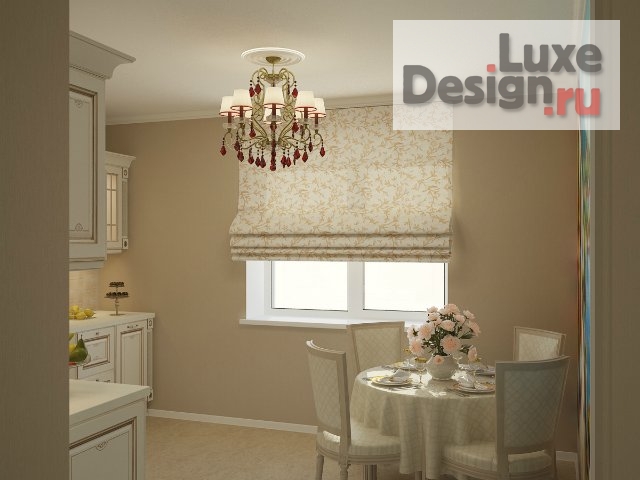 Дизайн интерьера квартиры студии "Кухня студия в классическом стиле" (фото 2)