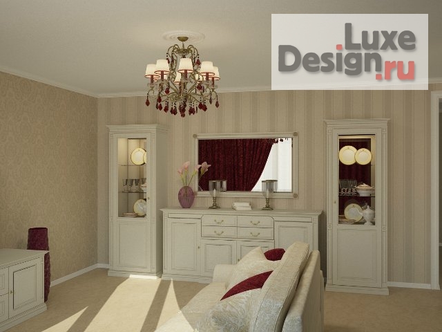 Дизайн интерьера квартиры студии "Кухня студия в классическом стиле" (фото 3)