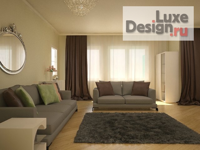 Дизайн интерьера квартиры студии "Кухня -студия" (фото 2)