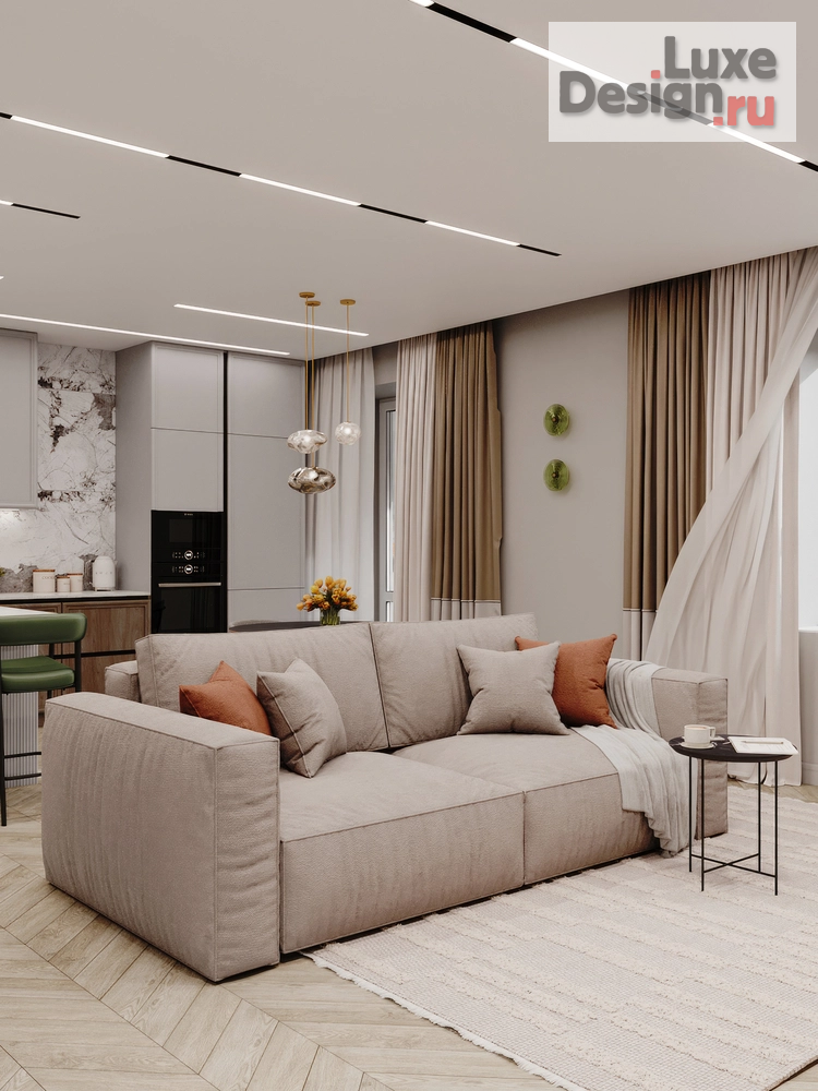 Дизайн интерьера трехкомнатной квартиры "Южный берег г.Красноярск" (фото 14)