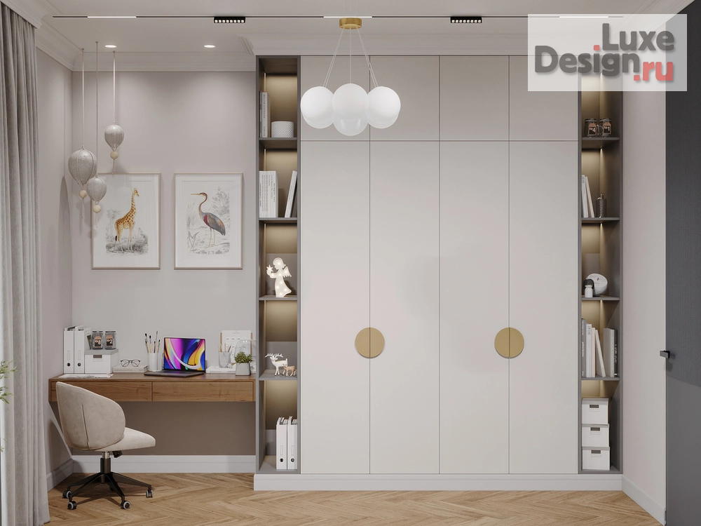 Дизайн интерьера трехкомнатной квартиры "Sky seven г.Красноярск" (фото 32)