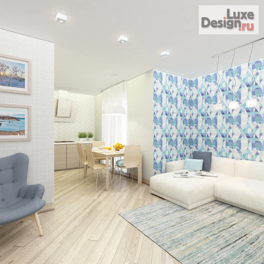 Дизайн интерьера двухкомнатной квартиры "Уютная квартира в Ижевске" (фото 3)