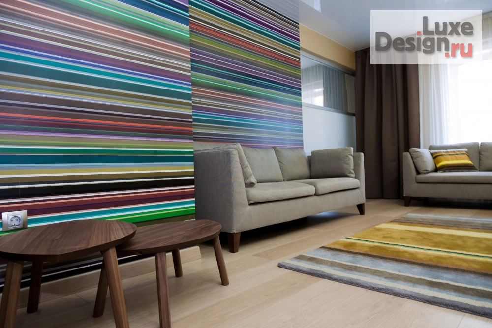 Дизайн интерьера трехкомнатной квартиры "В полоску! Квартира в центре Иркутска." (фото 2)