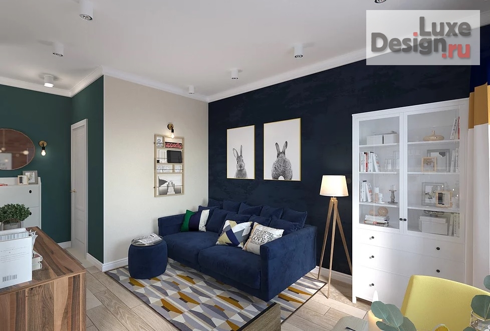 Дизайн интерьера гостиной "Квартира-малышка в Семипалатинске" (фото 1)