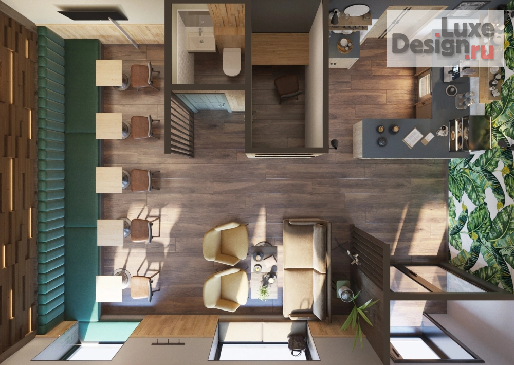 Дизайн интерьера кафе "Кофейня-чебуречная NOSTALGIA" (фото 7)