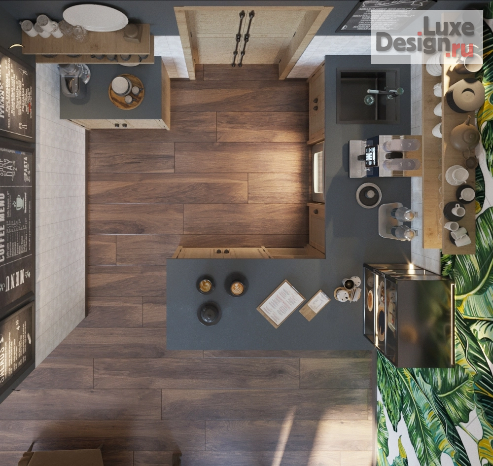 Дизайн интерьера кафе "Кофейня-чебуречная NOSTALGIA" (фото 15)