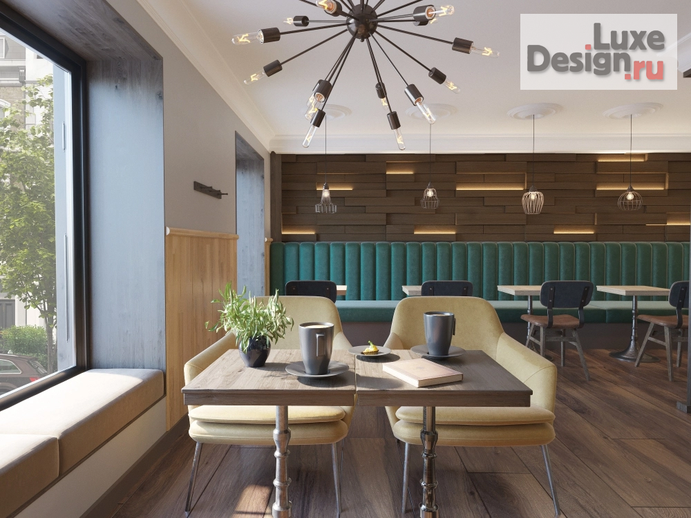 Дизайн интерьера кафе "Кофейня-чебуречная NOSTALGIA" (фото 5)