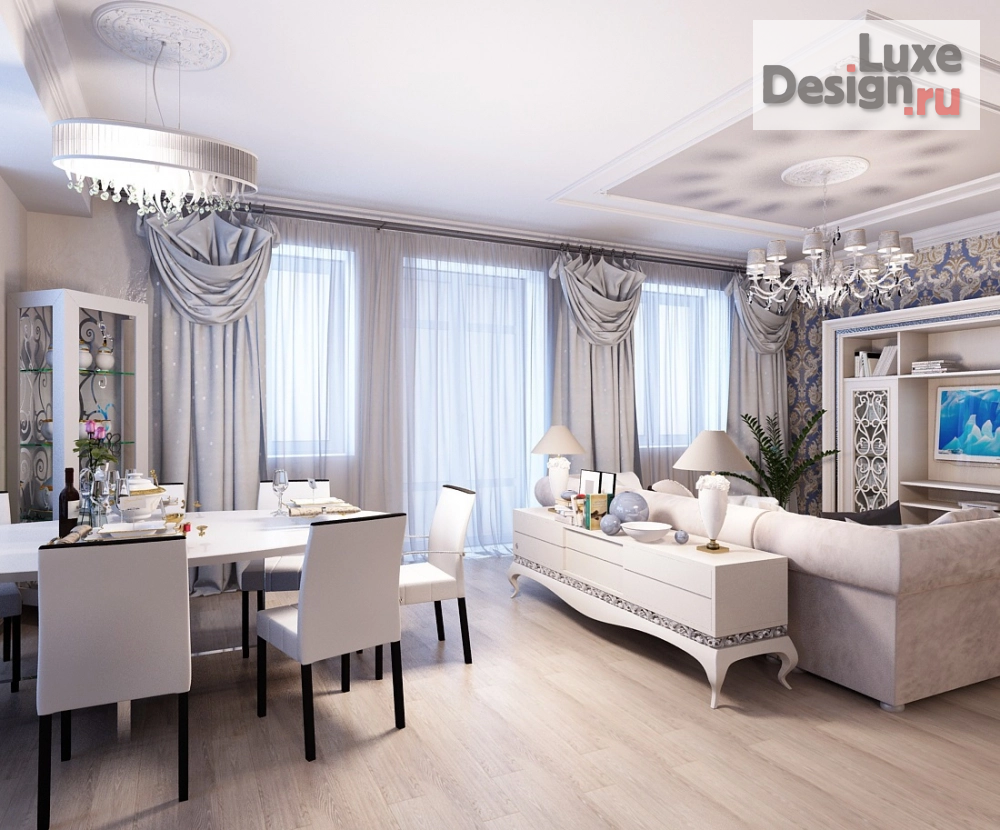 Дизайн интерьера трехкомнатной квартиры "Проект квартиры" (фото 2)