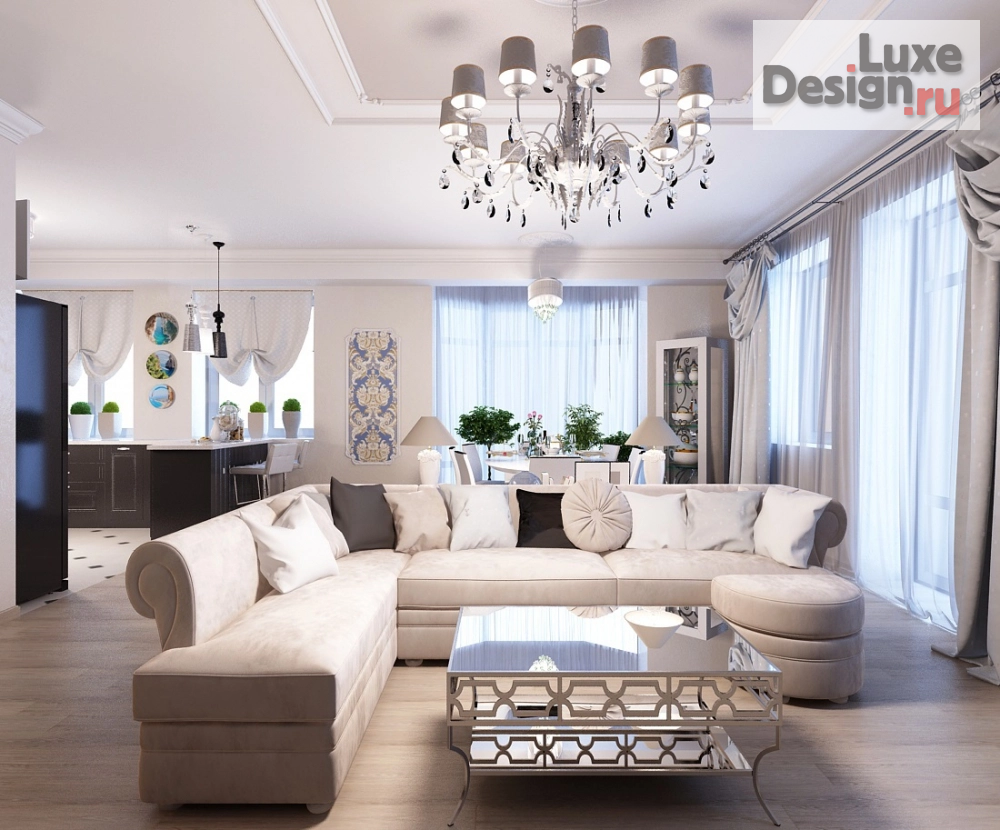 Дизайн интерьера трехкомнатной квартиры "Проект квартиры" (фото 1)