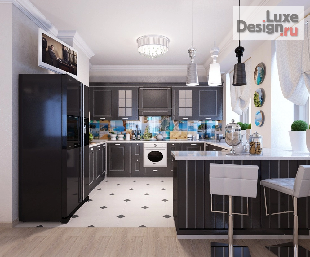 Дизайн интерьера трехкомнатной квартиры "Проект квартиры" (фото 5)