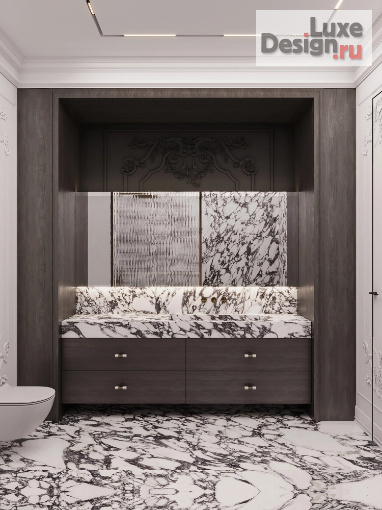 Дизайн интерьера трехкомнатной квартиры "ЖК Петровский квартал на воде" (фото 22)