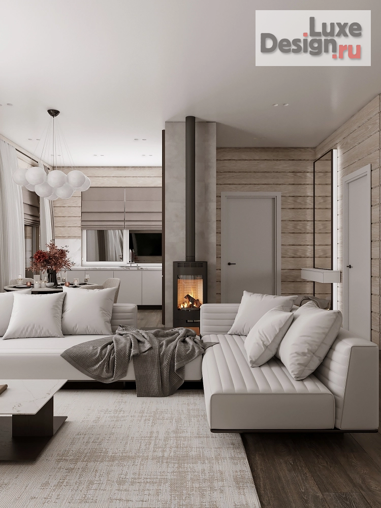 Дизайн интерьера загородного дома "п. Элита Красноярск" (фото 3)