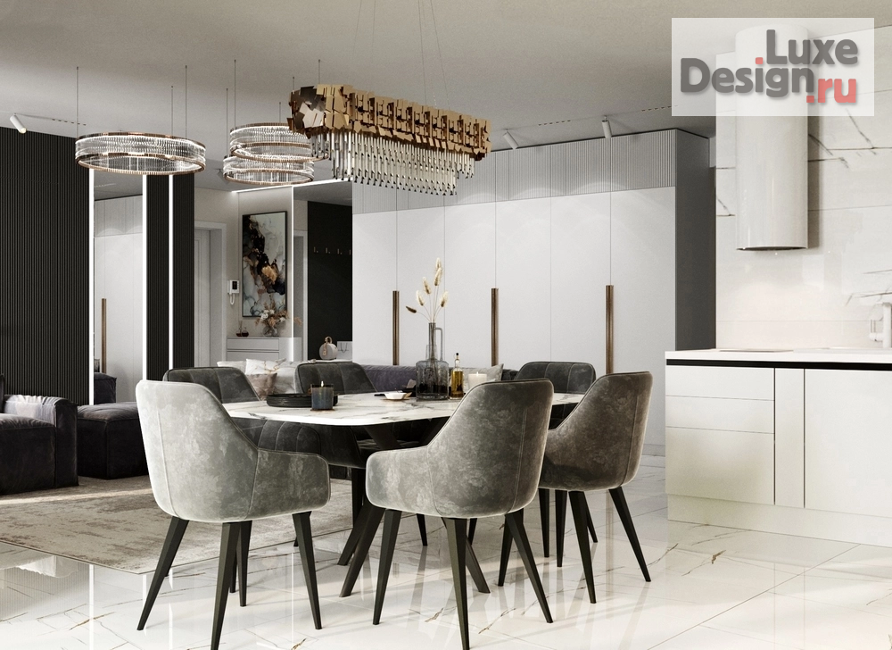 Дизайн интерьера трехкомнатной квартиры "ЖК "Преображенский"" (фото 8)