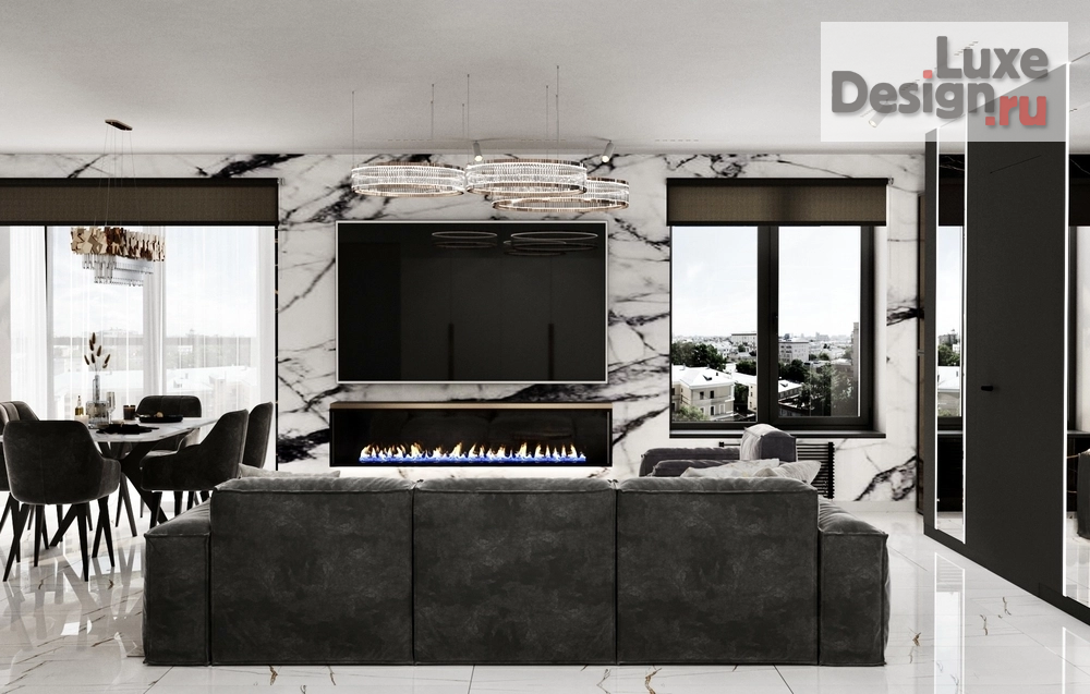 Дизайн интерьера трехкомнатной квартиры "ЖК "Преображенский"" (фото 5)