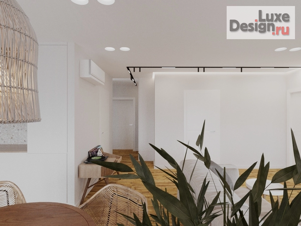 Дизайн интерьера двухкомнатной квартиры "квартира "ничего лишнего"" (фото 3)