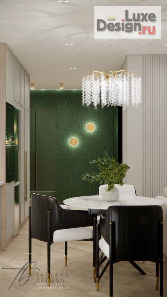 Дизайн интерьера квартиры "Квартира - изумруд" (фото 1)