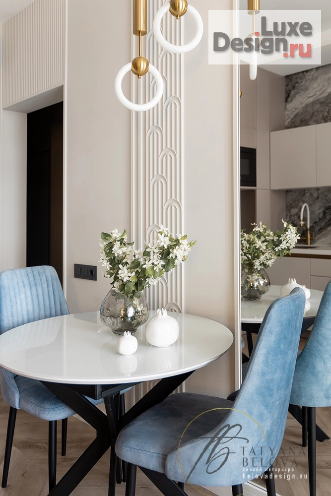 Дизайн интерьера однокомнатной квартиры "Метрополис - реализованный проект" (фото 3)