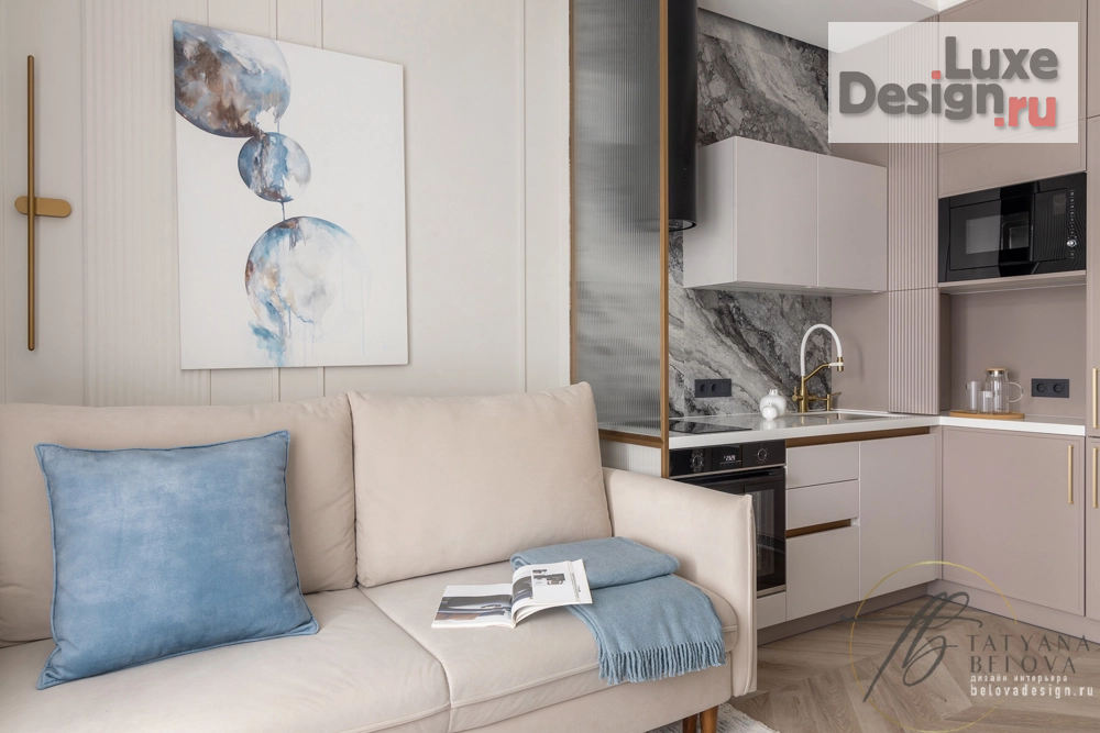 Дизайн интерьера однокомнатной квартиры "Метрополис - реализованный проект" (фото 4)