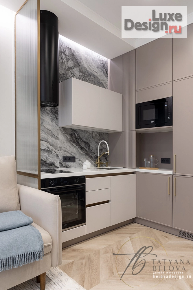 Дизайн интерьера однокомнатной квартиры "Метрополис - реализованный проект" (фото 5)