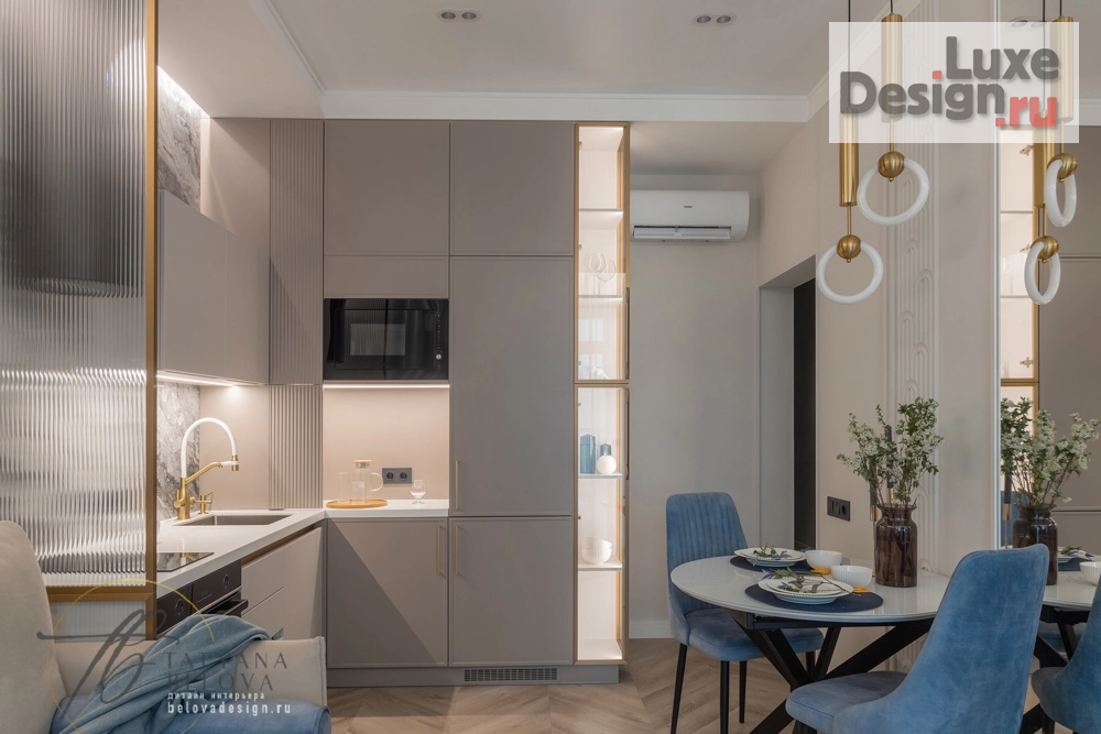 Дизайн интерьера однокомнатной квартиры "Метрополис - реализованный проект" (фото 15)