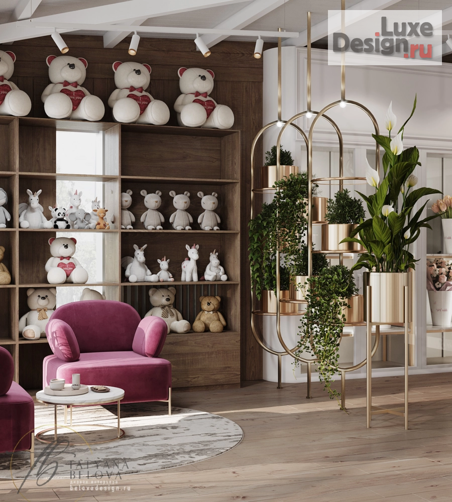 Дизайн интерьера бутика ""ВеВалди" салон цветов" (фото 7)