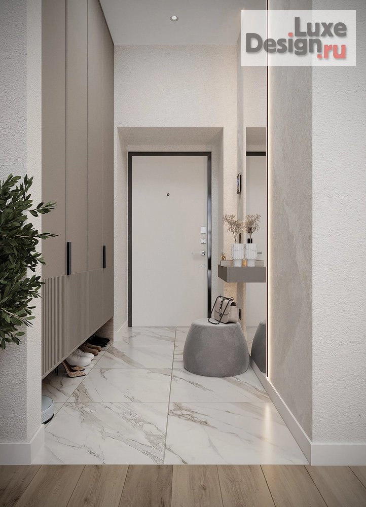 Дизайн интерьера двухкомнатной квартиры "Дизайн-проект 2-комнатной квартиры ЖК "Чижи" г. Красноярск" (фото 5)