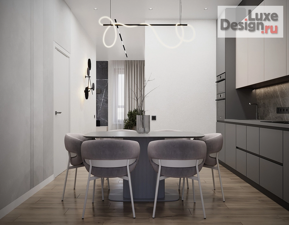 Дизайн интерьера двухкомнатной квартиры "Дизайн-проект 2-комнатной квартиры ЖК "Чижи" г. Красноярск" (фото 10)