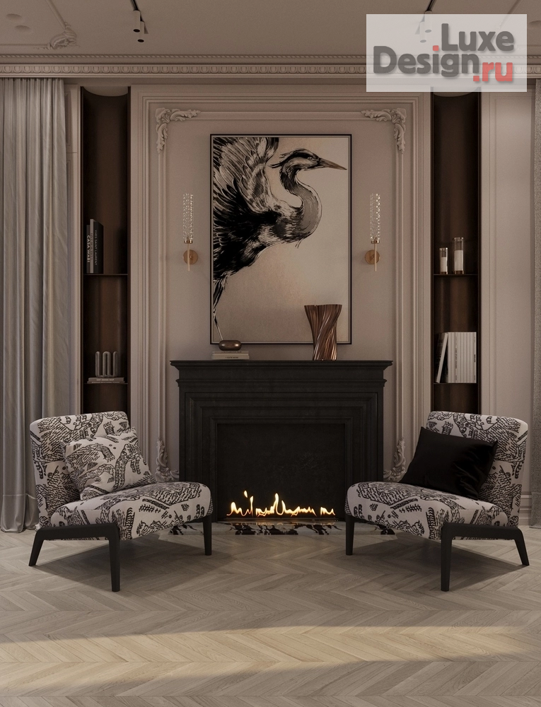 Дизайн интерьера частного дома "Роскошь неоклассики" (фото 9) от дизайнера Imagi Studio Дизайн интерьера частного дома "Роскошь неоклассики" (фото 9)