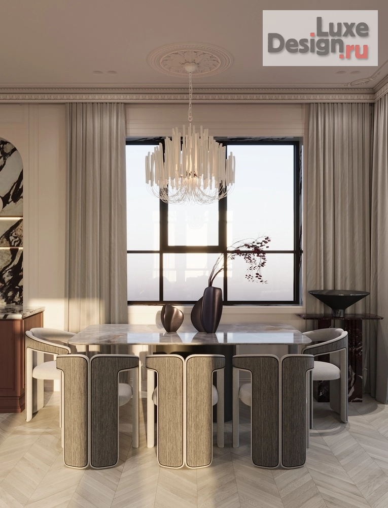 Дизайн интерьера частного дома "Роскошь неоклассики" (фото 12) от дизайнера Imagi Studio Дизайн интерьера частного дома "Роскошь неоклассики" (фото 12)