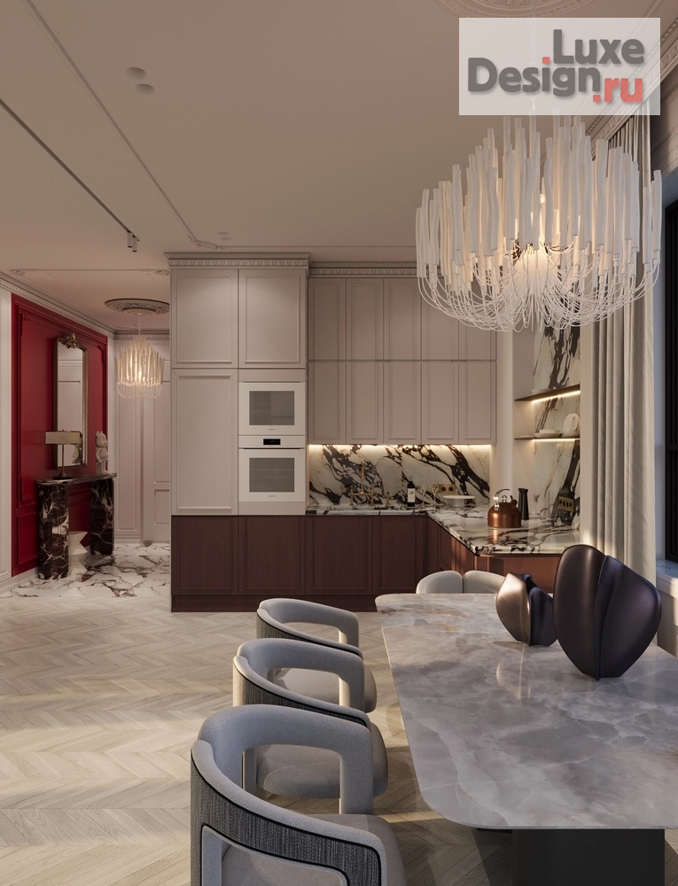 Дизайн интерьера частного дома "Роскошь неоклассики" (фото 13) от дизайнера Imagi Studio Дизайн интерьера частного дома "Роскошь неоклассики" (фото 13)