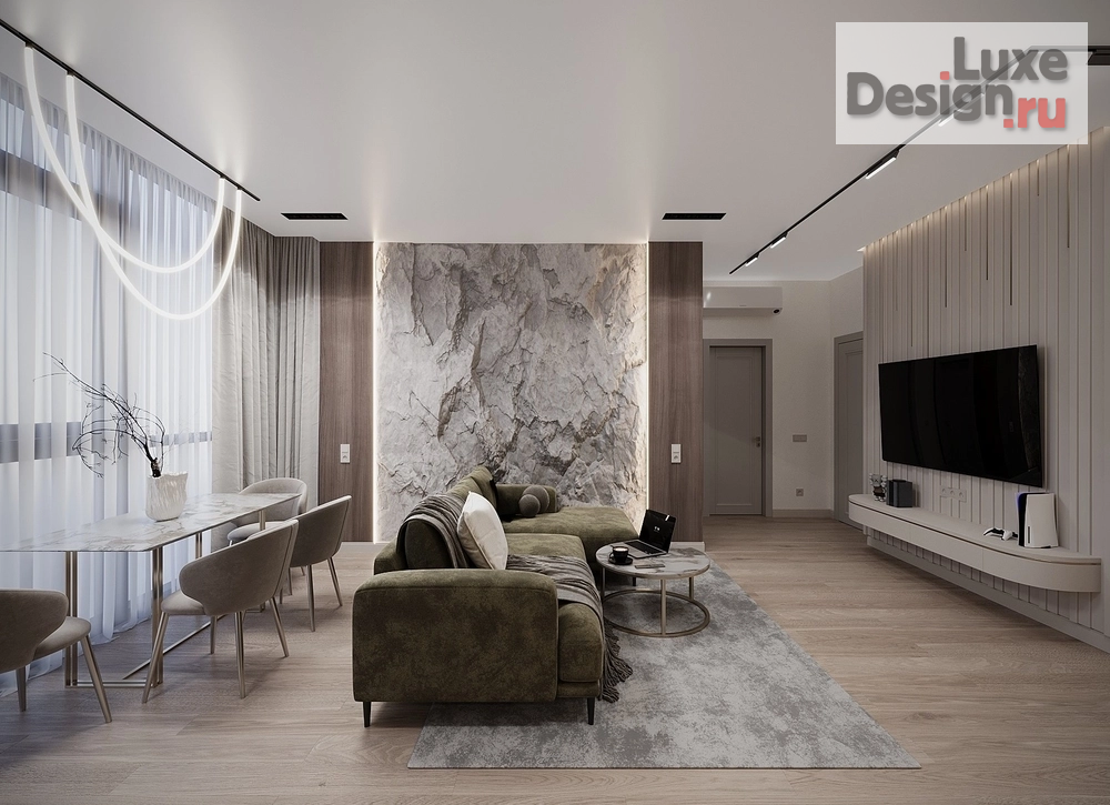 Дизайн интерьера трехкомнатной квартиры "Проект 3-комнатной квартиры ЖК "ЧИЖИ"" (фото 4)