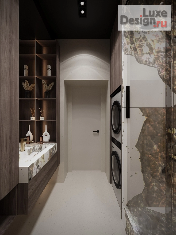 Дизайн интерьера четырехкомнатной квартиры "Дизайн-проект 4-комнатной квартиры в ЖК "Хвоя"" (фото 17)