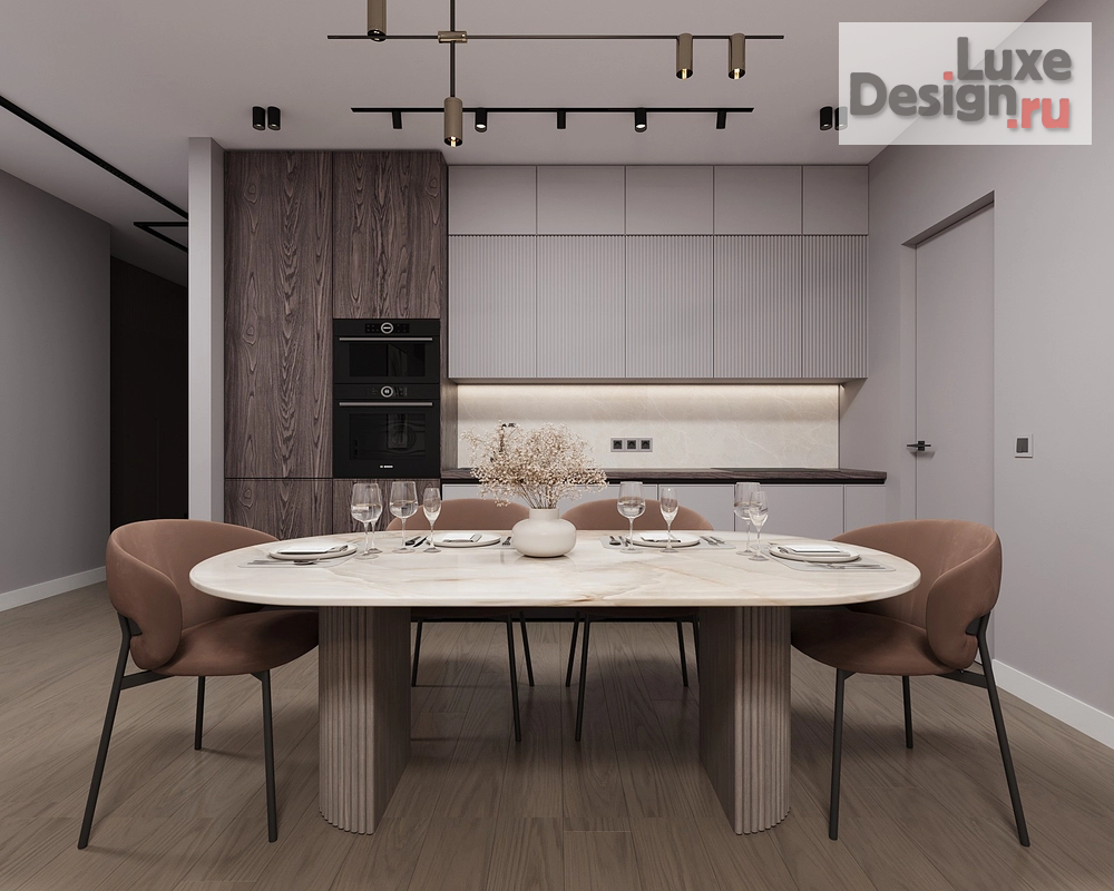 Дизайн интерьера трехкомнатной квартиры "Скандинавский Баланс" (фото 1)