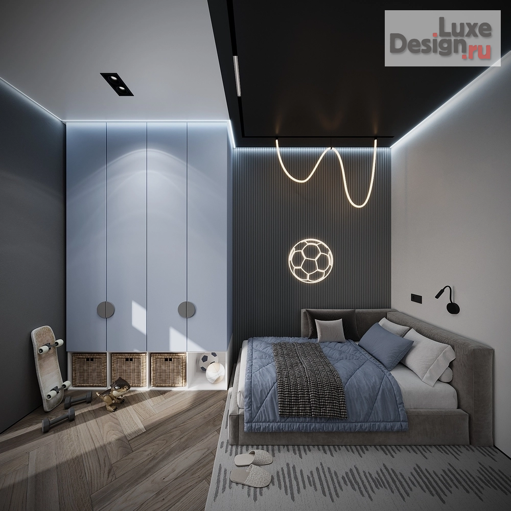 Дизайн интерьера четырехкомнатной квартиры "Дизайн-проект 4-комнатной квартиры в ЖК "Хвоя"" (фото 21)