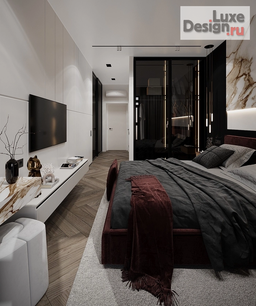 Дизайн интерьера четырехкомнатной квартиры "Дизайн-проект 4-комнатной квартиры в ЖК "Хвоя"" (фото 28)