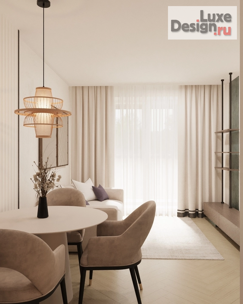 Дизайн интерьера двухкомнатной квартиры "Дизайн проект для молодой пары" (фото 2)