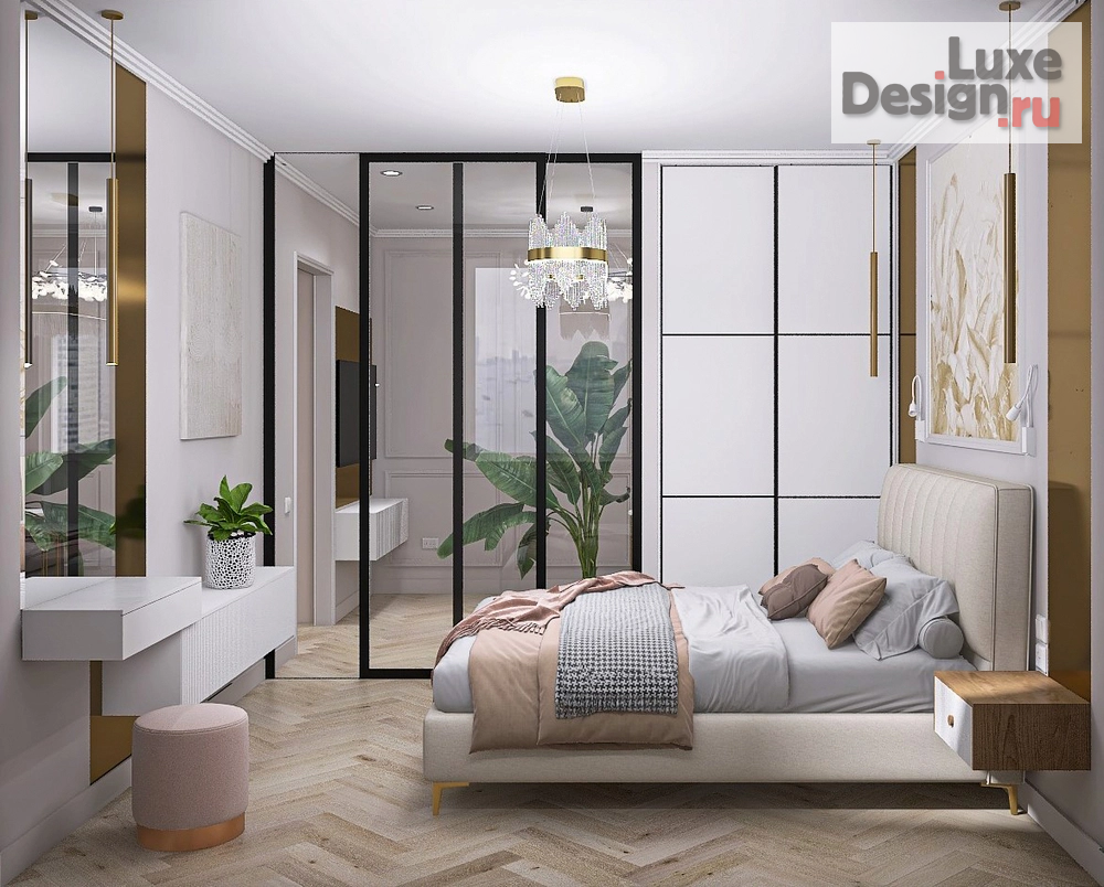 Дизайн интерьера двухкомнатной квартиры "Дизайн квартиры в Москве" (фото 3)