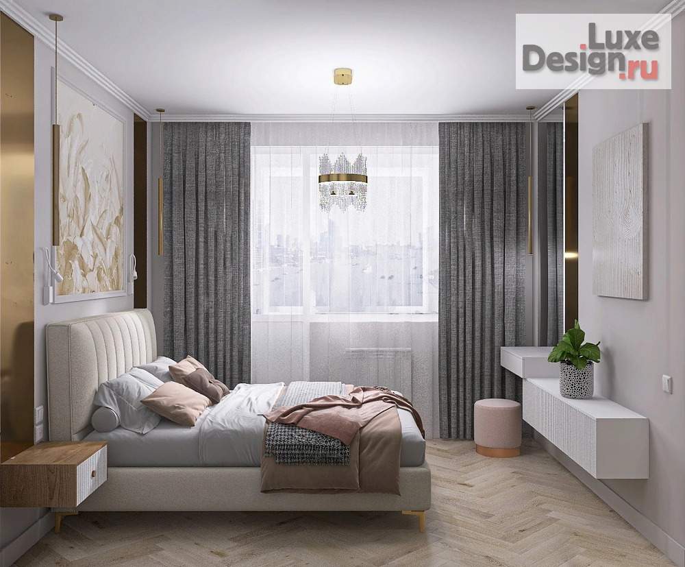 Дизайн интерьера двухкомнатной квартиры "Дизайн квартиры в Москве" (фото 4)