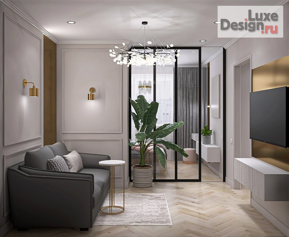 Дизайн интерьера двухкомнатной квартиры "Дизайн квартиры в Москве" (фото 7)