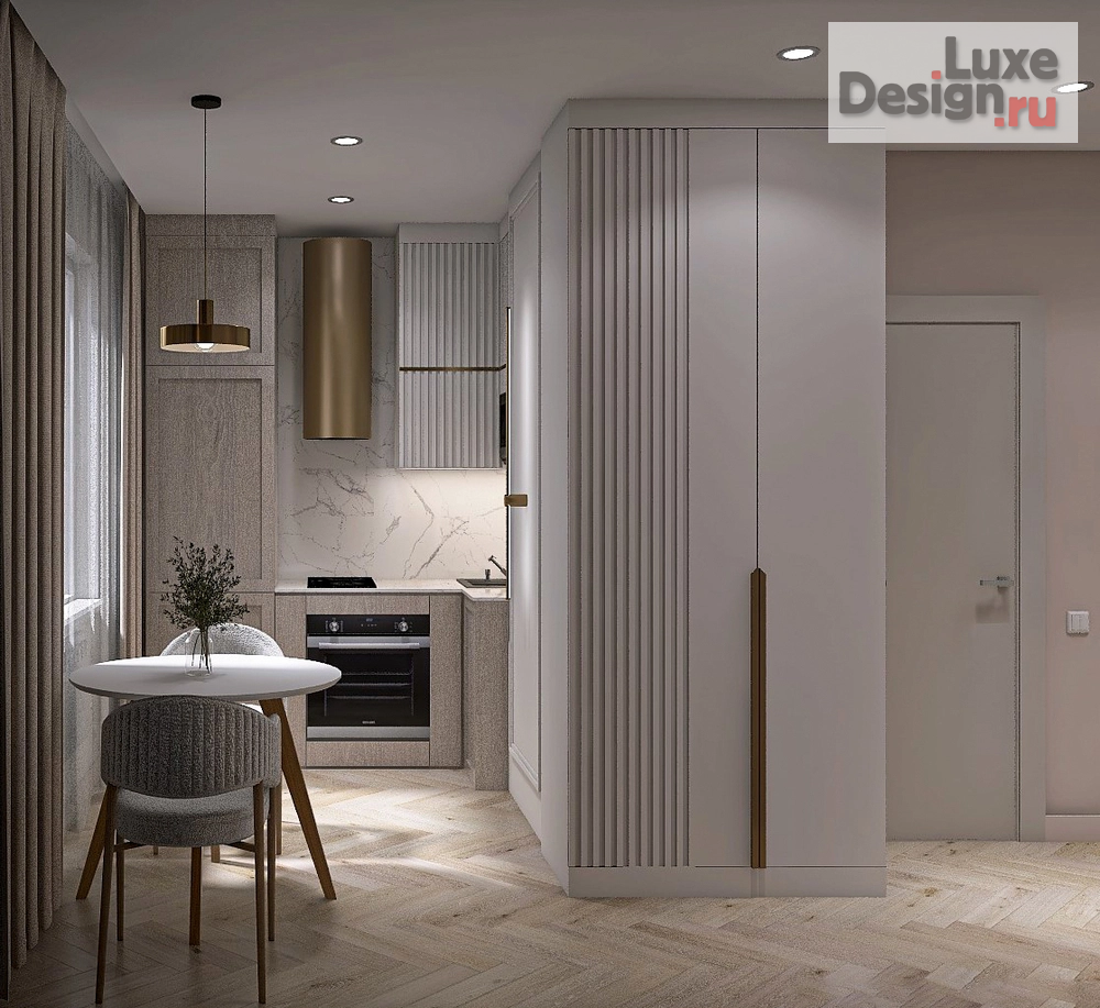 Дизайн интерьера двухкомнатной квартиры "Дизайн квартиры в Москве" (фото 8)