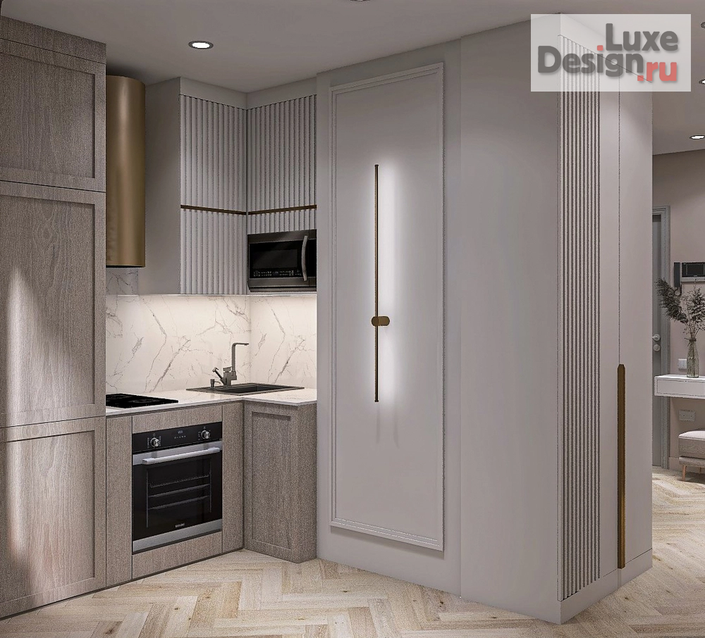 Дизайн интерьера двухкомнатной квартиры "Дизайн квартиры в Москве" (фото 9)