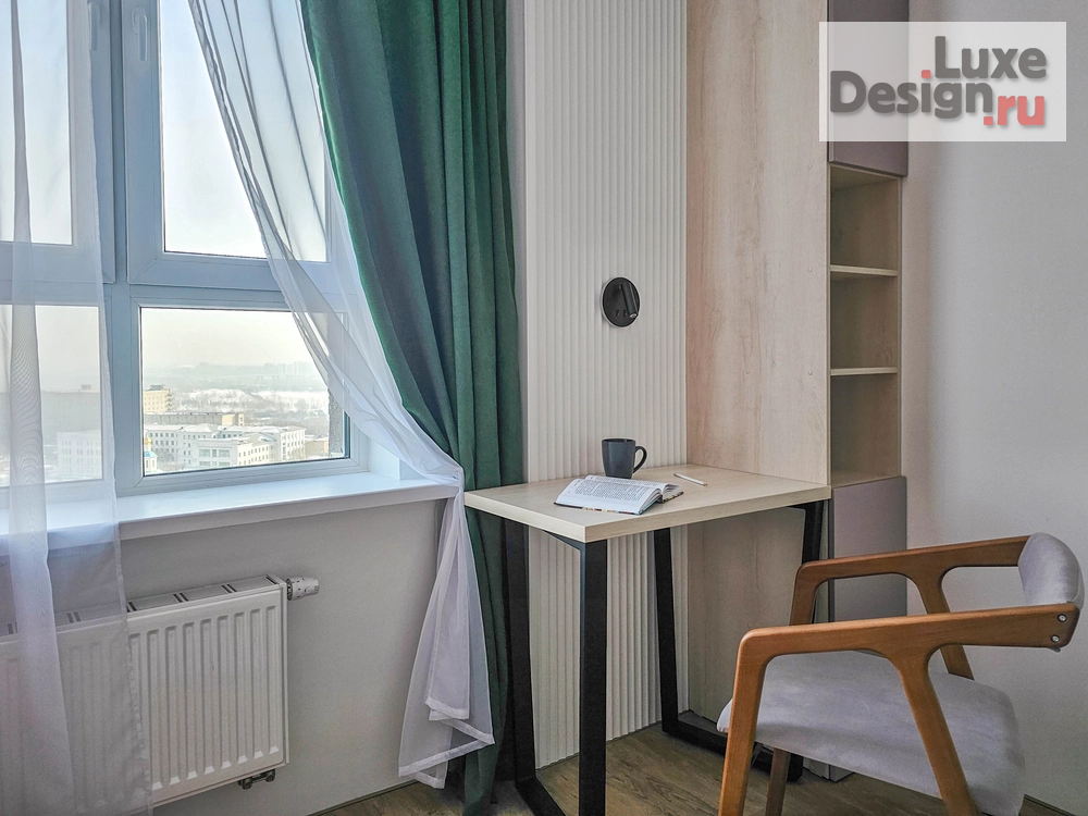 Дизайн интерьера однокомнатной квартиры "Реализованный проект ЖК Медео" (фото 1)