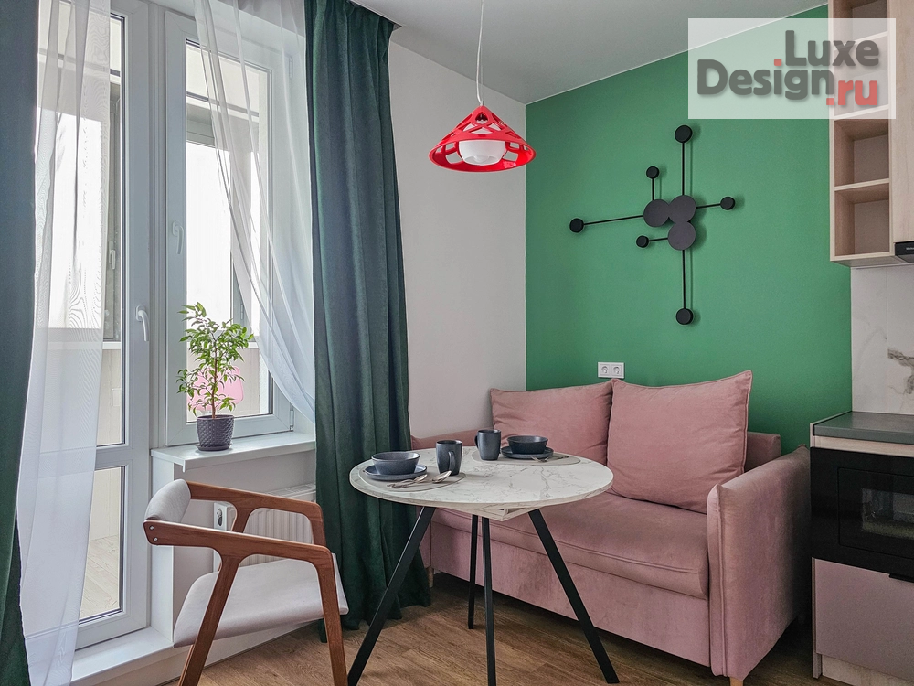 Дизайн интерьера однокомнатной квартиры "Реализованный проект ЖК Медео" (фото 2)