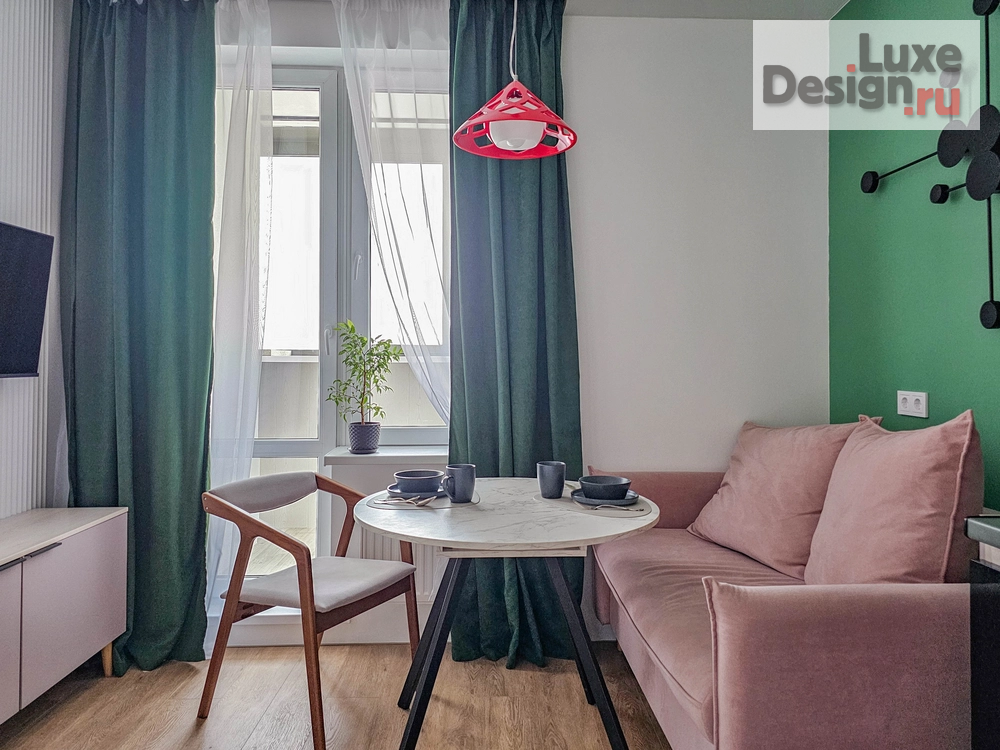 Дизайн интерьера однокомнатной квартиры "Реализованный проект ЖК Медео" (фото 3)