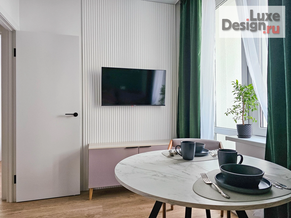 Дизайн интерьера однокомнатной квартиры "Реализованный проект ЖК Медео" (фото 4)