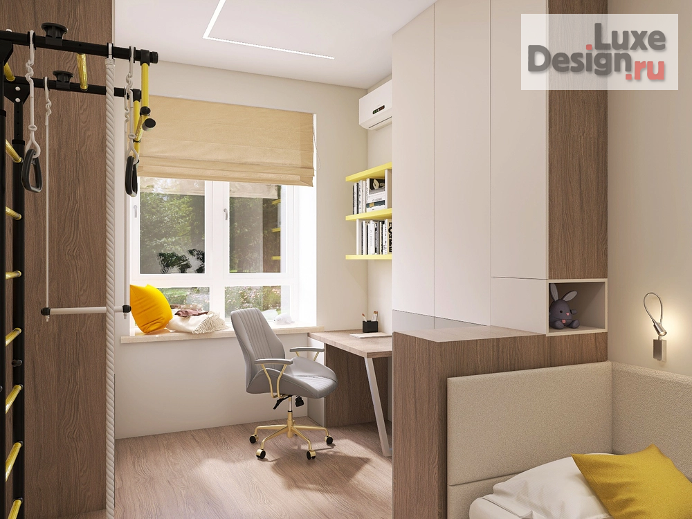 Дизайн интерьера трехкомнатной квартиры "Современный интерьер ЖК Хвоя" (фото 5)