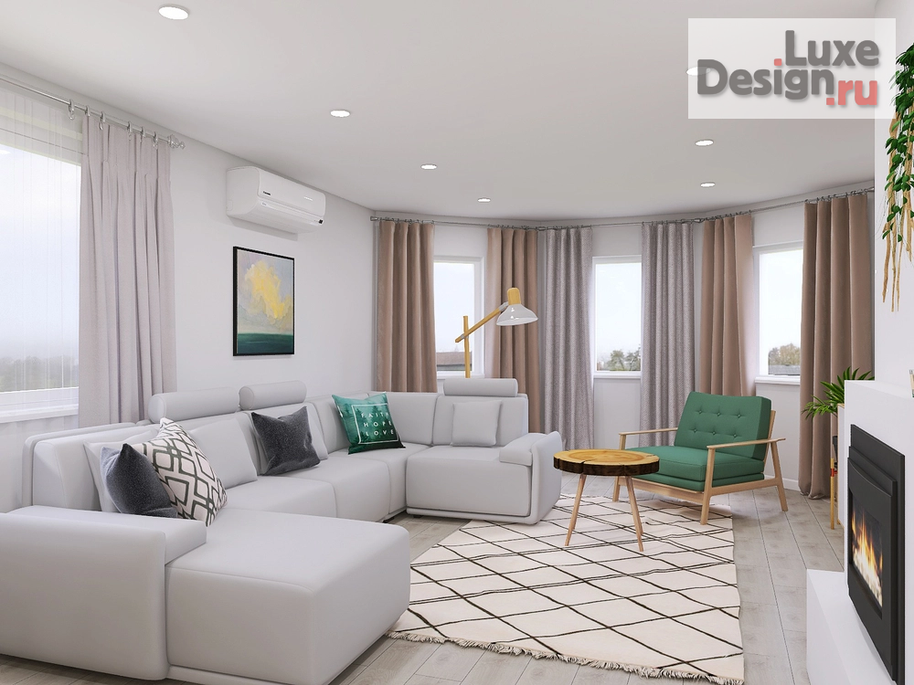 Дизайн интерьера частного дома "Одноэтажный дом в стиле сканди" (фото 18)