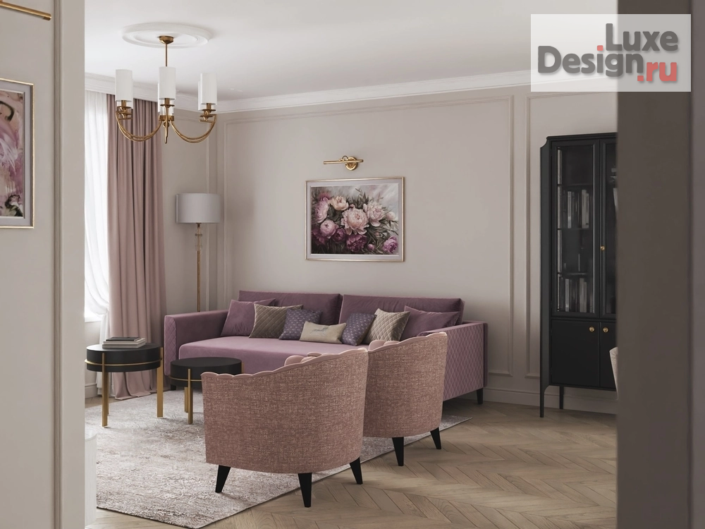 Дизайн интерьера квартиры "Квартира для женщины с изысканным вкусом" (фото 5)