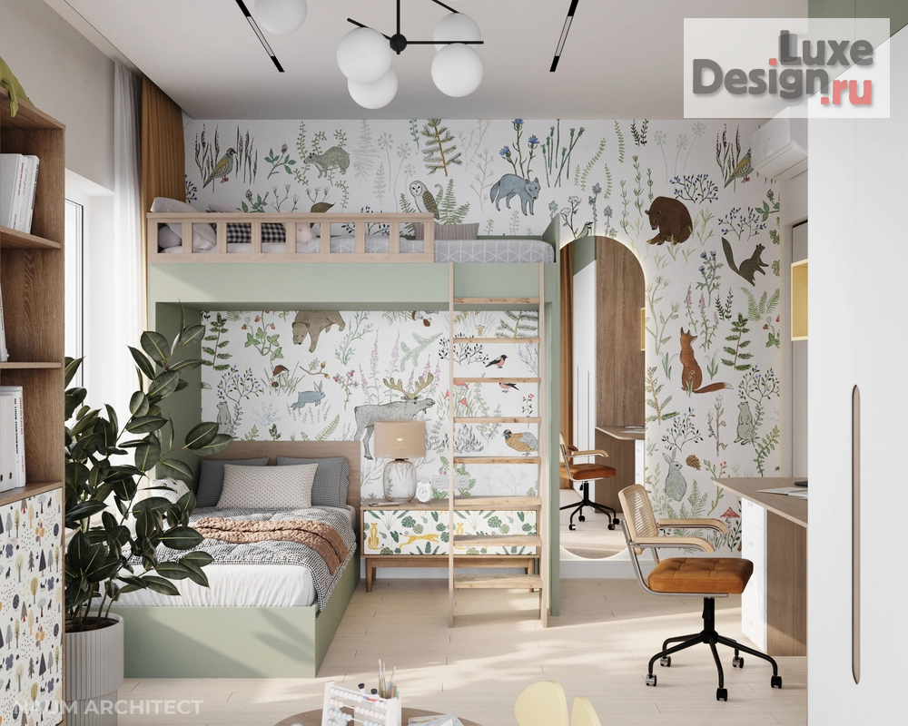 Дизайн интерьера комнаты "Детская комната г. Новосибирск" (фото 2)